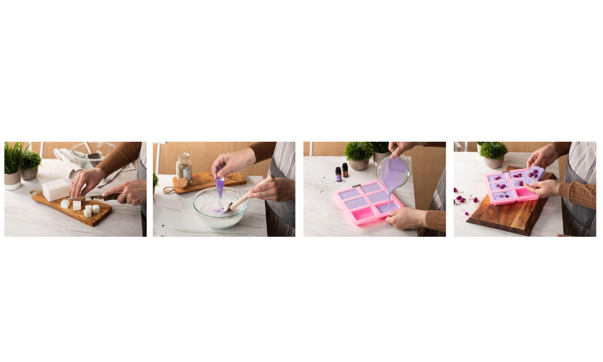 Pifito DIY Soap Making Kit │ 3 lbs Melt and Pour Soap Base (Shea Butte