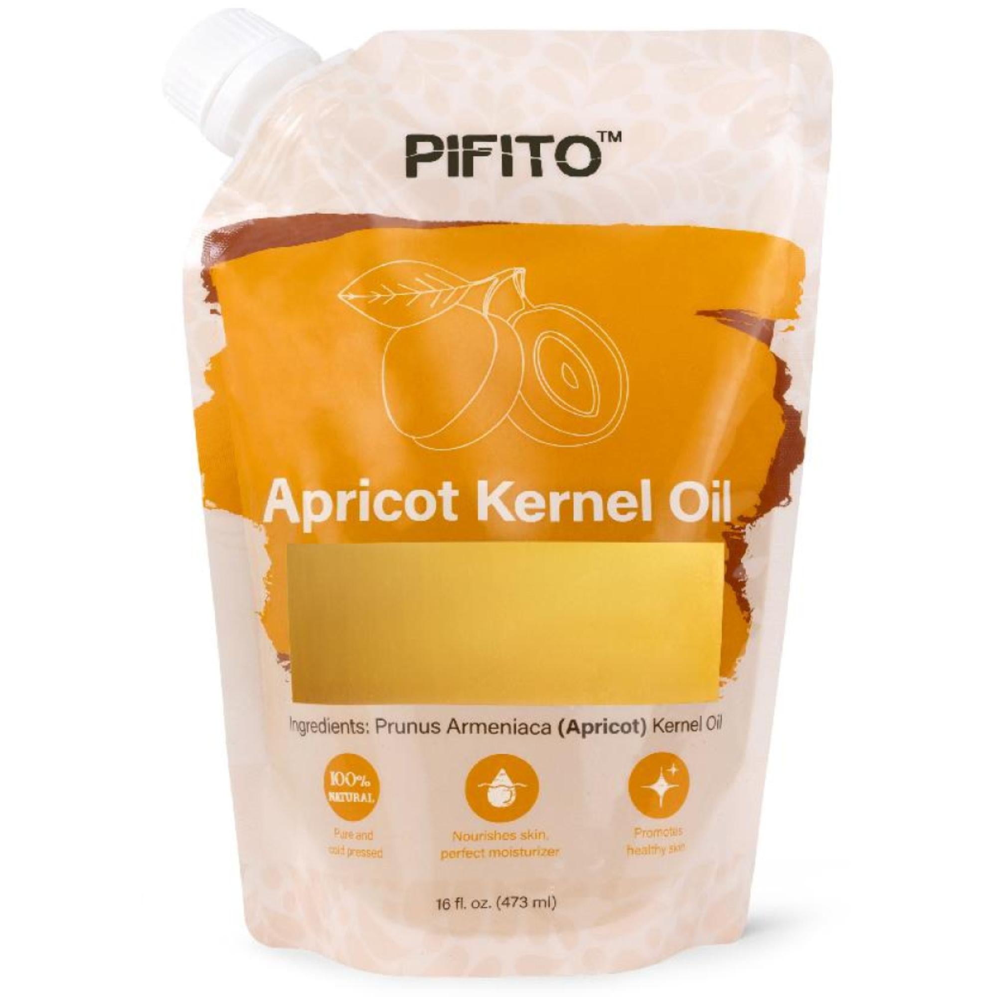 Pifito Apricot Kernel Oil (16 oz) for Soap Making - Premium 100% Pure