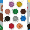 Pifito Mica Colorant Powder 'Original' Sampler - For Soap Making Supplies, Bath Bombs (.25 oz ea)