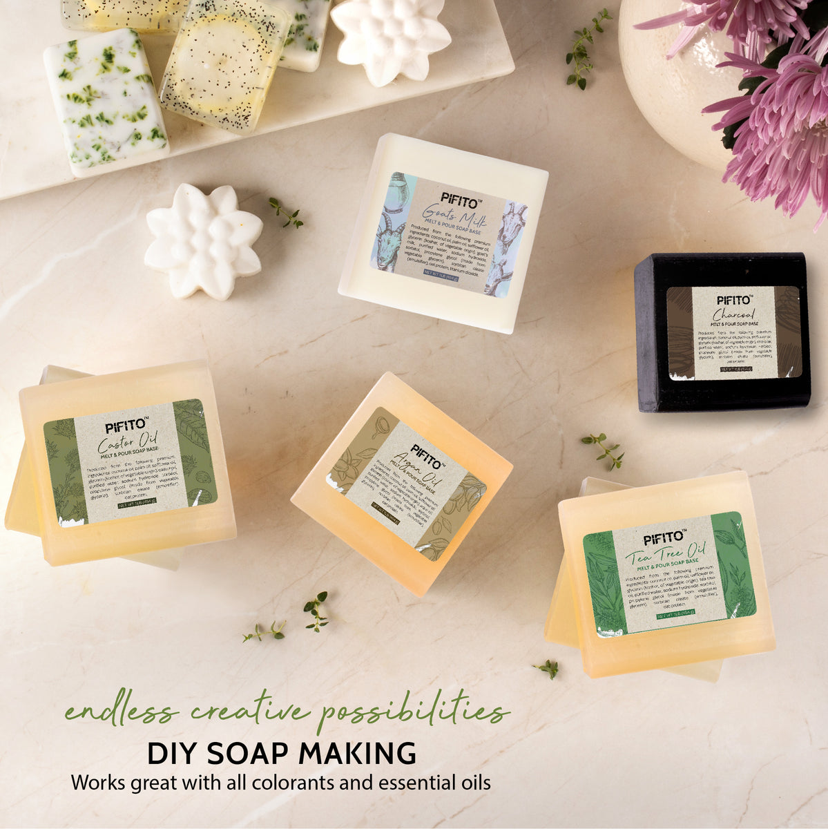 Soap Making Kit Melt & Pour Soap Base Colorants Soap DIY Soap Making  Supplies