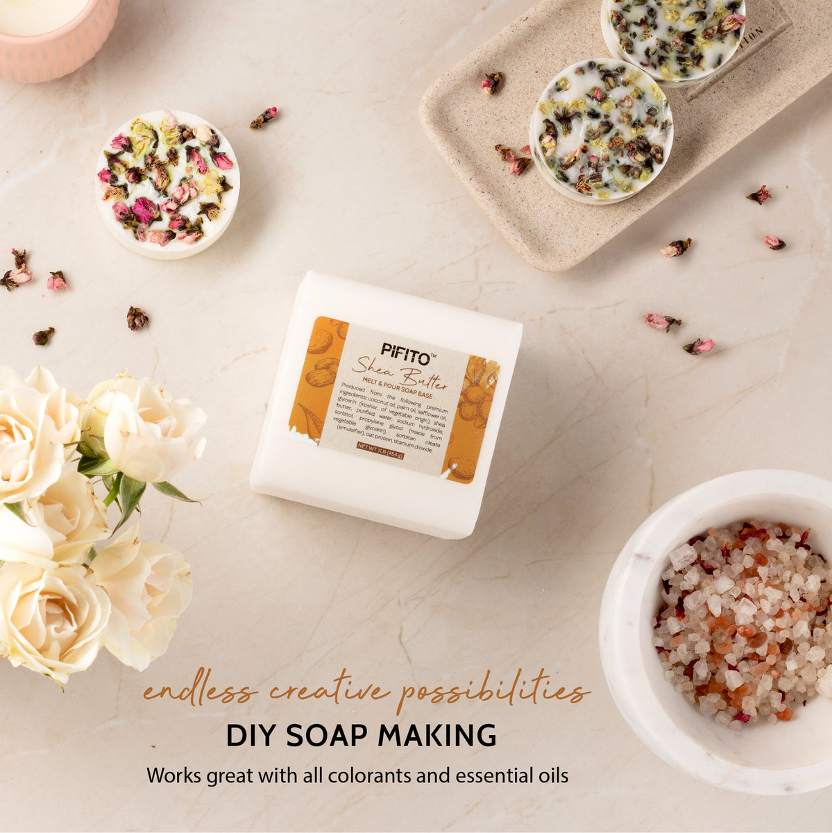 Pifito Aloe Vera Melt and Pour Soap Base (3 lb) │ Premium 100% Natural  Glycerin Soap Base │ Luxurious Soap Making Supplies 