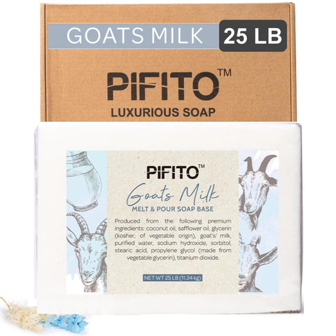 Pifito Goats Milk Melt and Pour Soap Base - Premium 100% Natural