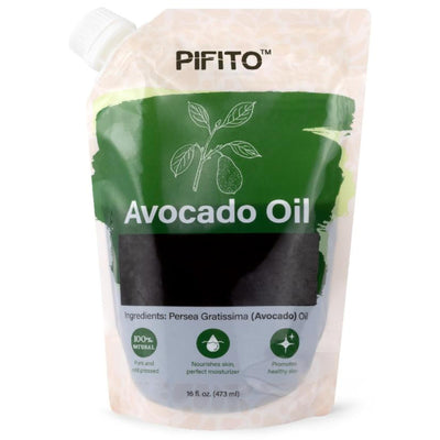 Pifito Avocado Oil (16 oz) for Soap Making - Premium 100% Pure and Natural Carrier Oil for Essential Oils, Skin Care, Hair and Body Oil