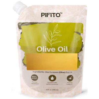 Pifito Olive Oil (32 oz) for Soap Making - Premium 100% Pure and Natural Carrier Oil for Essential Oils, Skin Care, Hair and Body Oil