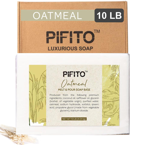 Pifito Oatmeal Melt and Pour Soap Base - Premium 100% Natural