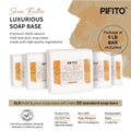 Pifito Shea Butter Melt and Pour Soap Base - Premium 100% Natural