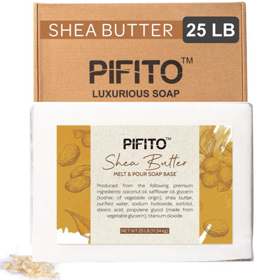 Pifito Shea Butter Melt and Pour Soap Base - Premium 100% Natural