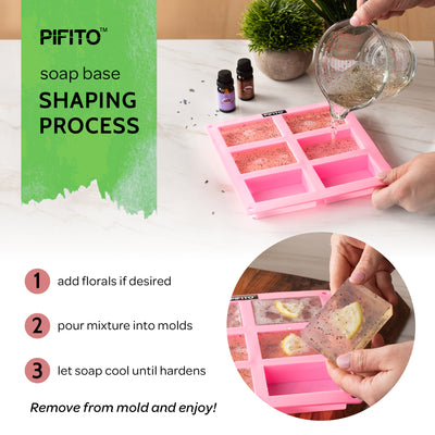 Pifito Aloe Vera Melt and Pour Soap Base - Premium 100% Natural