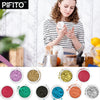 Pifito Mica Colorant Powder 'Light' Sampler - For Soap Making Supplies, Bath Bombs (.25 oz ea)