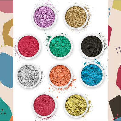 Pifito Mica Colorant Powder 'Light' Sampler - For Soap Making Supplies, Bath Bombs (.25 oz ea)