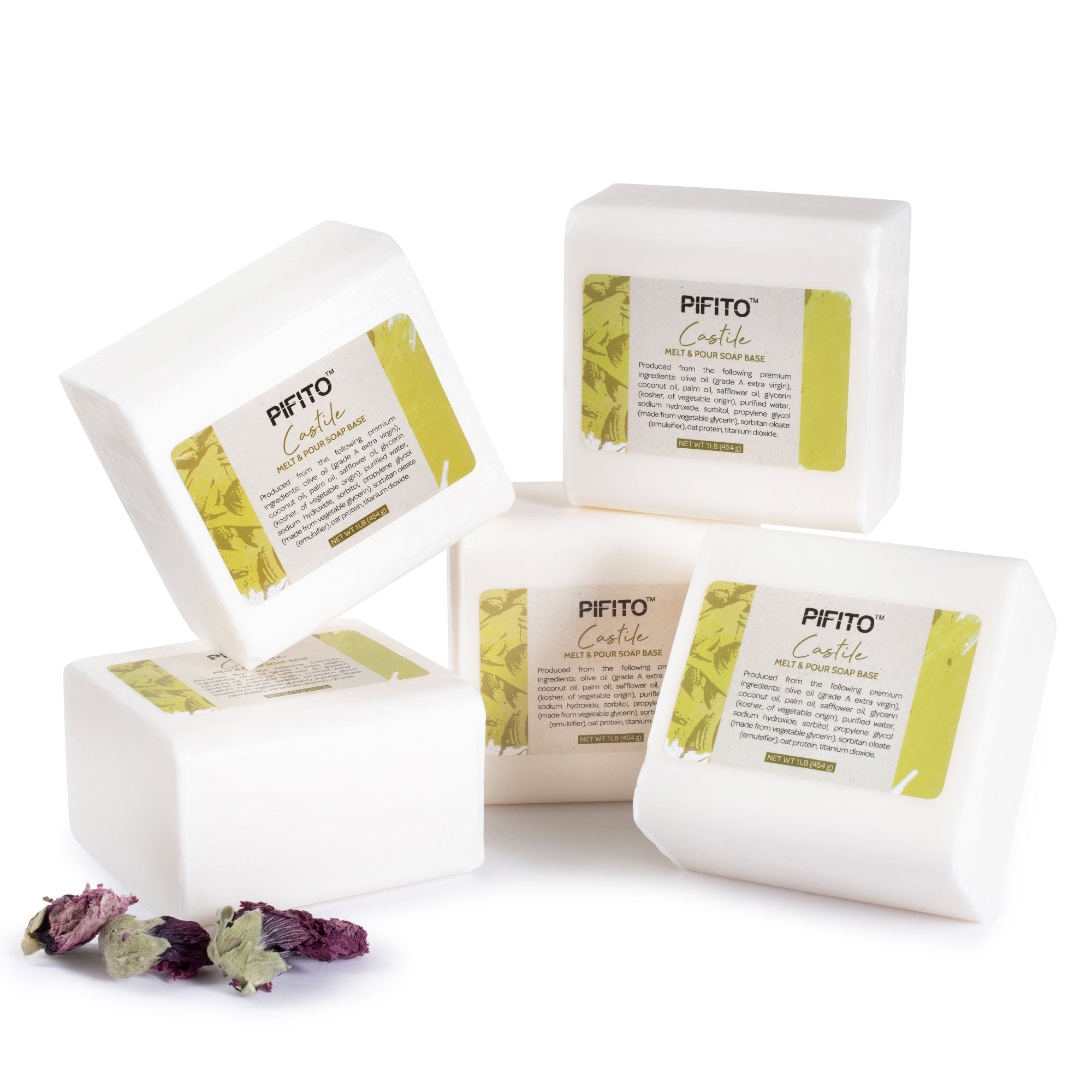 Pifito Oatmeal Melt and Pour Soap Base - Premium 100% Natural