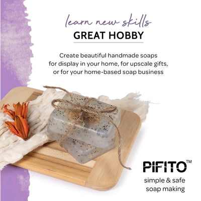 Pifito Clear Melt and Pour Soap Base - Premium 100% Natural