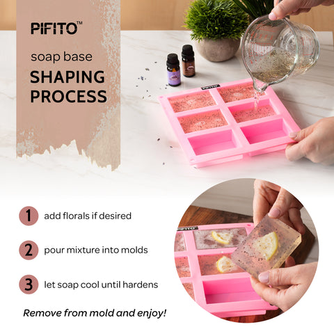 Pifito Grapeseed Oil Melt and Pour Soap Base - Premium 100% Natural