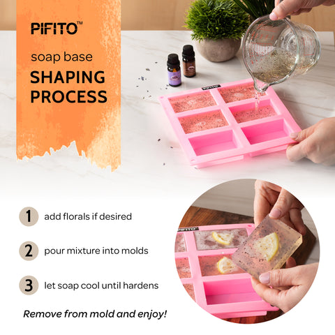 Pifito Honey Melt and Pour Soap Base - Premium 100% Natural