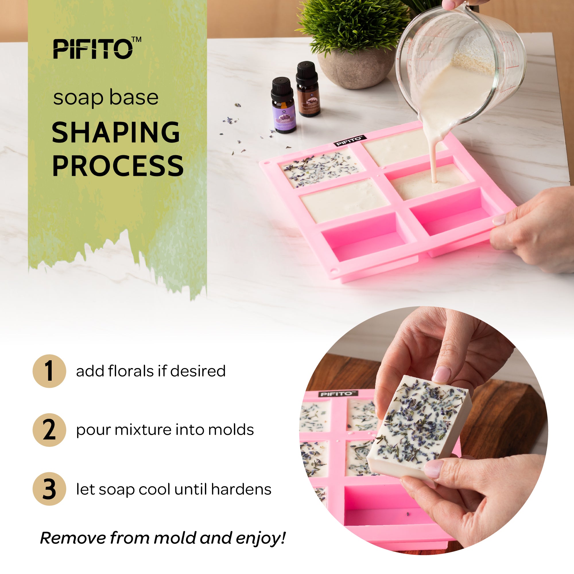 Pifito Premium Oatmeal Melt and Pour Soap Base Making Supplies