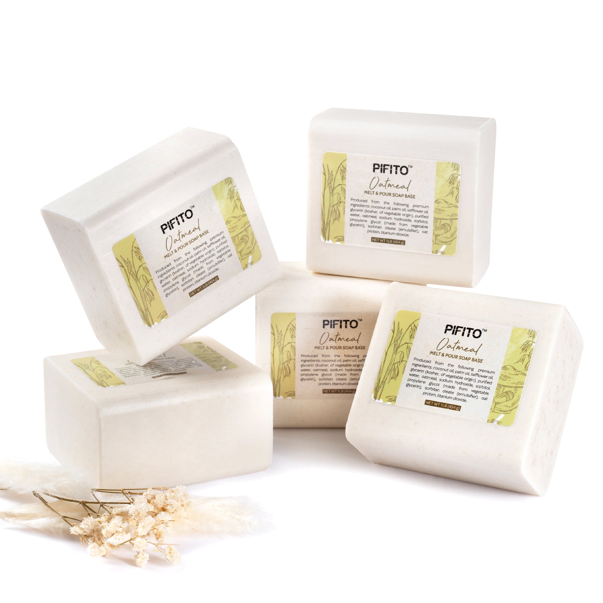 Pifito DIY Soap Making Kit │ 3 lbs Melt and Pour Soap Base (Shea
