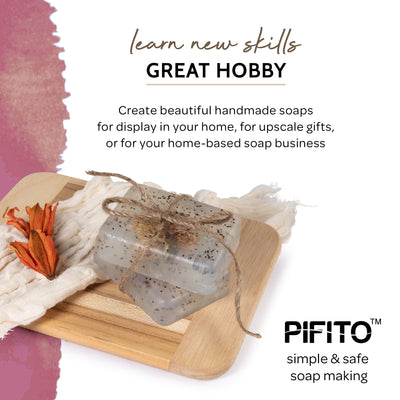 Pifito Organic Clear Melt and Pour Soap Base - Premium 100% Natural