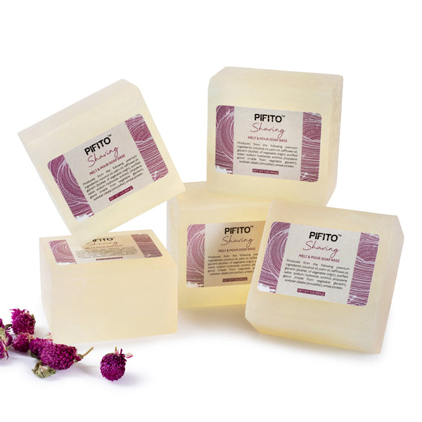 Pifito Shaving Melt and Pour Soap Base - Premium 100% Natural