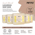 Pifito Sweet Almond Oil Melt and Pour Soap Base - Premium 100% Natural