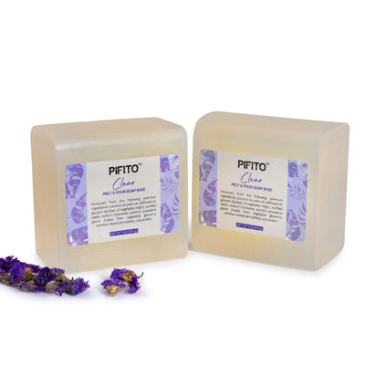 Pifito Clear Melt and Pour Soap Base - Premium 100% Natural